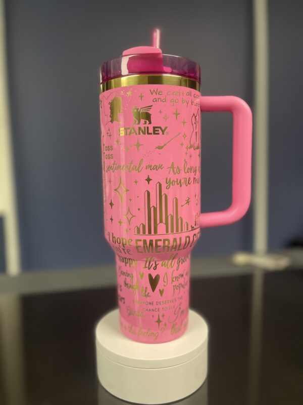 Glinda Pink Engraved Stanley