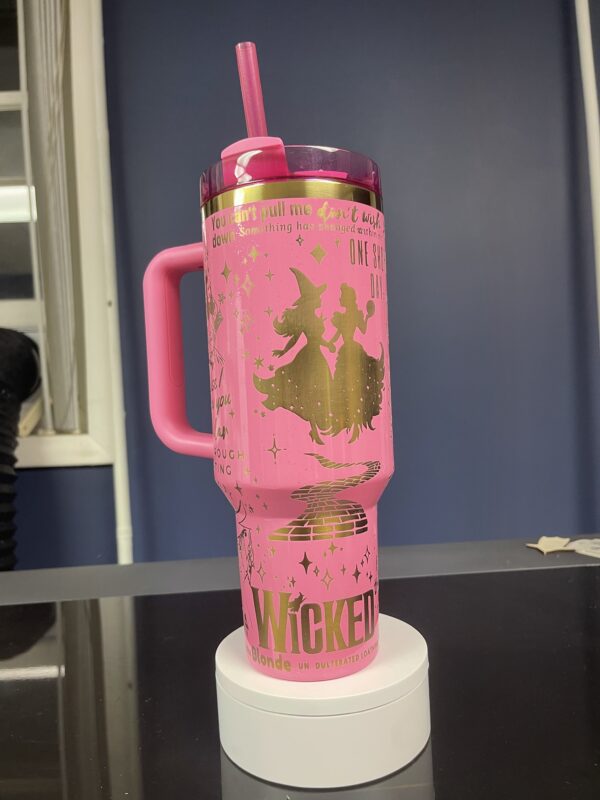 Glinda Pink Engraved Stanley - Image 3